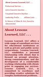 Mobile Screenshot of lessonslearnedllc.net